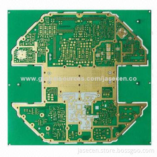 4-layer Multilayer mixed plate PCBs with immersion gold and gold finger
